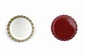 Lot de 200 Capsules Couronne en Métal couleur Rouge - Ø 29 mm pour Bouteilles Champenoises