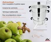 Extracteur de Jus en Inox - Extraction à la Vapeur - Induction