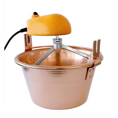 Confiturier Electrique et Appareil à Polenta en Cuivre – 28 cm