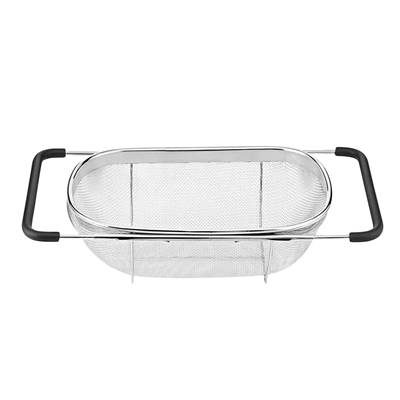 Passoire Inox pour Evier – Rétractable – Maille fine - 28 – 40cm