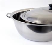 Bassine en Inox 11 litres avec son Couvercle - Diamètre 36 cm