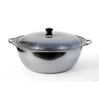 Bassine en Inox 11 litres avec son Couvercle - Diamètre 36 cm